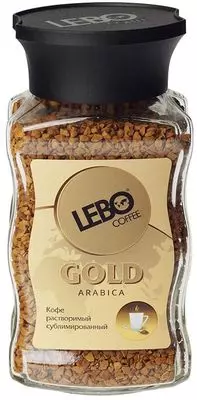 Кофе Lebo Gold арабика растворимый 100г купить в Москве по выгодной цене с доставкой на дом и в офис