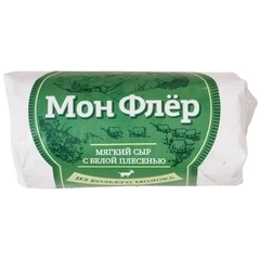 Сыр Мон мягкий Флер козий с белой плесенью Eco Village 50% жир. 120г