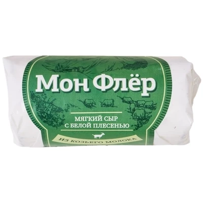 Сыр Мон мягкий Флер козий с белой плесенью Eco Village 50% жир. 120г-1}