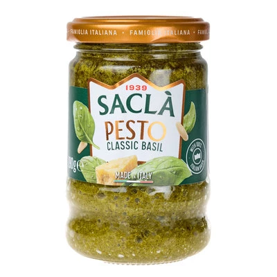 Соус Песто алла Дженовезе с базиликом Sacla Италия 190г-0}