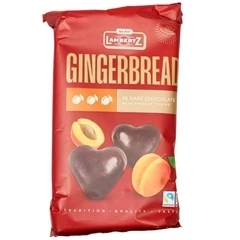 Пряники Gingerbread Hearts с абрикосовой начинкой Польша Lambertz 150г