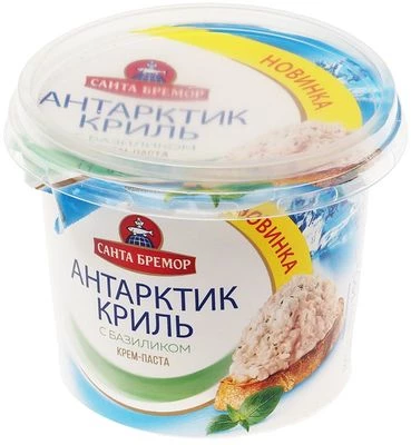 Крем-паста Антарктик криль с базиликом 180г-0}