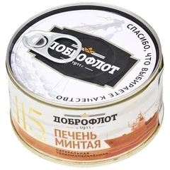 Печень минтая натуральная тонкоизмельченная Доброфлот 185г