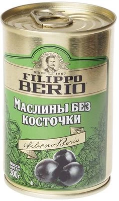 Маслины без косточки Filippo Berio 300г-0}