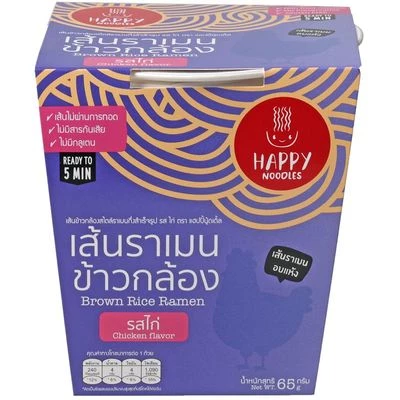 Лапша рамен быстрого приготовления Курица по-тайски Happy Noodle 70г -0}