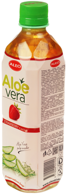 Напиток с алоэ вера и соком клубники 500мл-1}
