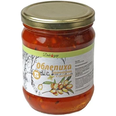 Облепиха протертая с сахаром 560мл-0}