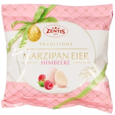Марципановые яйца со вкусом Малины Zentis Германия 125г-0}