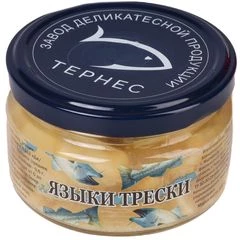 Языки трески натуральные 200г