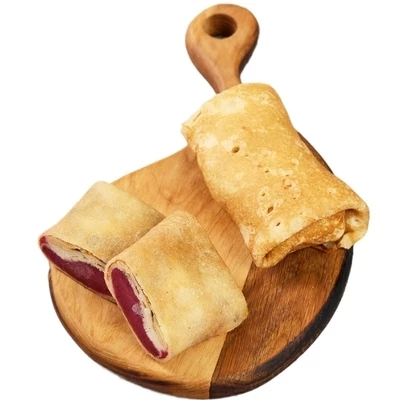 Блинчики с малиновой начинкой Деликатеска ~500г-0}