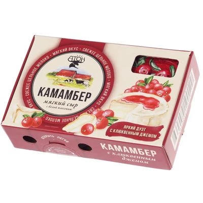 Набор Камамбер с клюквенным соусом Атон  50% жир. 100г-1}