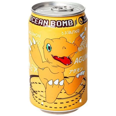Лимонад Digimon Agumon Ocean Bomb со вкусом банана 330мл-0}
