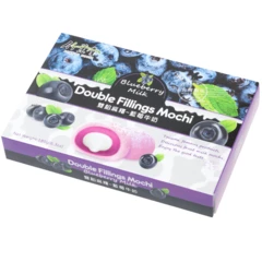 Японское рисовое пирожное Моти Голубика с молоком 180г