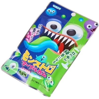 Резинка жевательная Marukawa Monstr Marvel со вкусом содовой и винограда Япония 37г-1}