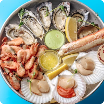 Плато с морепродуктами от Деликатески 1шт-0}