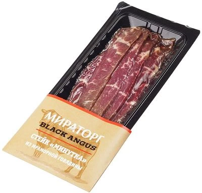 Стейк Минутка из мраморной говядины охлажденный бескостный Мираторг 190г-0}