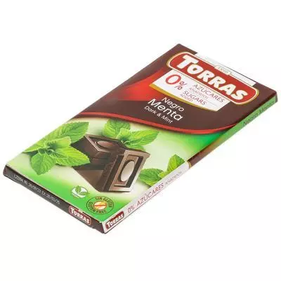Шоколад темный с мятой без сахара Torras 75г - купить в Москве по ...