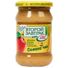 Десерт Яблоко-банан-манго с куркумой и семенами чиа 300г