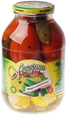 Овощи маринованные Ассорти №7 Казахстан 2000мл-0}