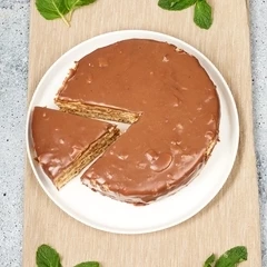 Торт Миндальный в шоколаде Деликатеска 500г