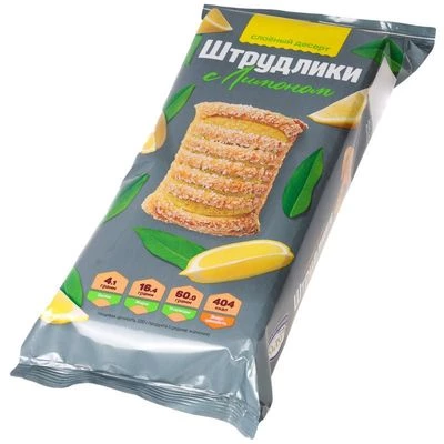 Слоеный десерт штрудлики с лимоном Полет 200г-1}