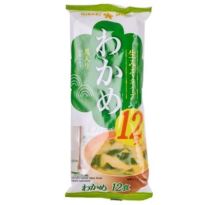 Суп-мисо быстрого приготовления с водорослями Hikari Япония 216г-0}