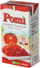 Томаты резаные кубиками Pomi Италия 500г