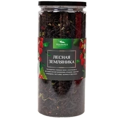 Чай черный Лесная Земляника 100г