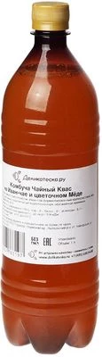 Комбуча Чайный квас на иван-чае и цветочном меде Деликатеска 1л-1}