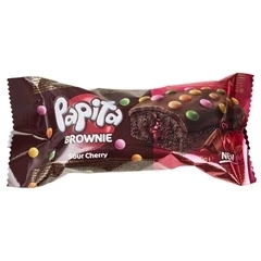 Кекс шоколадный Papita Brownie с вишневой начинкой 40г