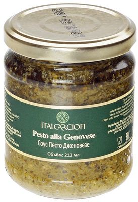 Соус Песто Дженовезе ItalCarciofi Италия 185г - купить в Москве по ...