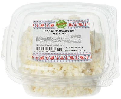 Творог Мокшанский 9% жир. 14 суток 280г-0}