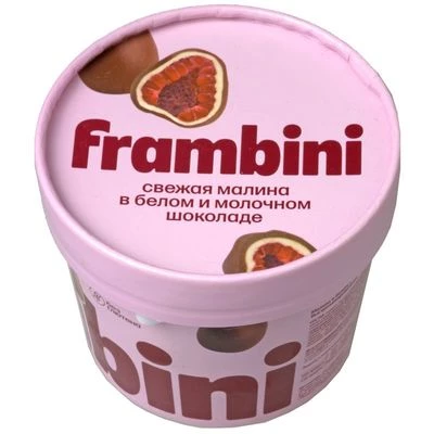 Малина в белом и молочном шоколаде Фрамбини 130г-0}