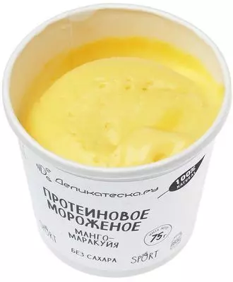 Мороженое протеиновое Манго-маракуйя без сахара Деликатеска 75г купить ...