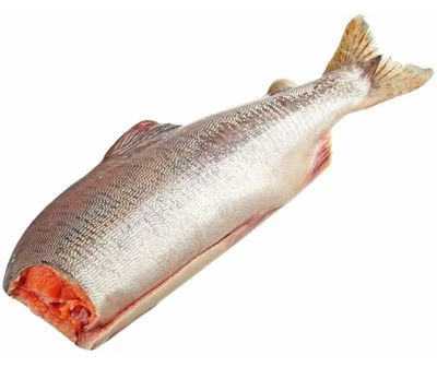 Горбуша тихоокеанская дикая потрошеная без головы ~850г-0}