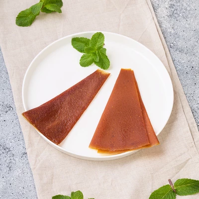 Пастила Ассорти Слива-облепиха с медом Деликатеска 30г-1}