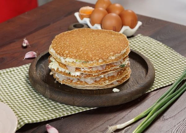 Повторить, со всеми блинами и начинкой.
