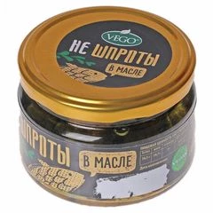 Веганские шпроты в масле постные Вего 250г