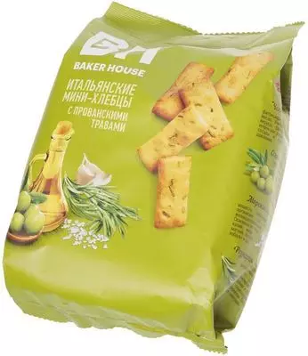 Мини-хлебцы Baker House с прованскими травами, оливковым маслом и ...