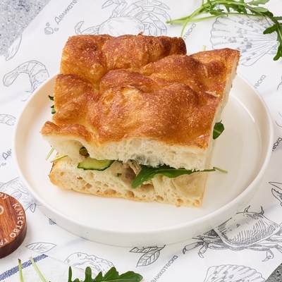 Сэндвич фокачча с тунцом и соусом тар-тар от Шефа 140г-0}