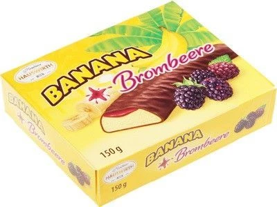 Банановое суфле с ежевичным джемом в темном шоколаде 150г-0}