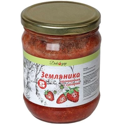 Земляника протертая с сахаром 560мл-0}