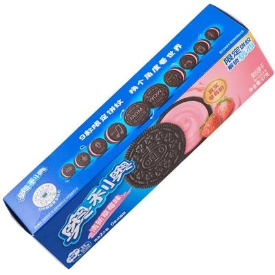 Печенье Oreo со вкусом клубники Китай 97г-0}