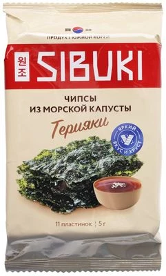 Чипсы из морской капусты Терияки 5г -0}