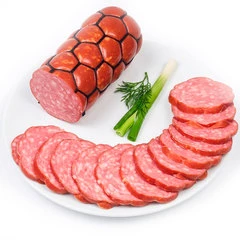 Колбаса варено-копченая Сервелат Мясной Деликатеска ~500г
