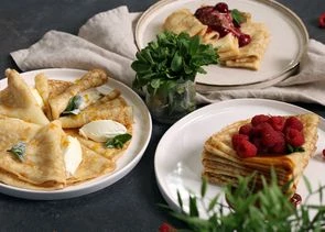 Блины со сладкими начинками