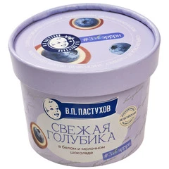 Голубика в белом и молочном бельгийском шоколаде В.П. Пастухова 130г