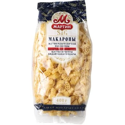 Макаронные изделия Листики Мартин 400г-0}