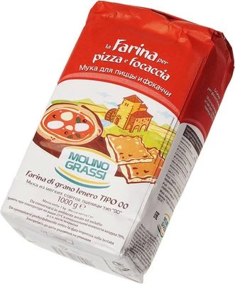 Мука пшеничная из мягких сортов пшеницы для пиццы и фокаччи Molino Grassi  1кг-1}