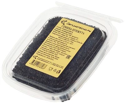 Кунжут черный семена Деликатеска Индия 170г-0}